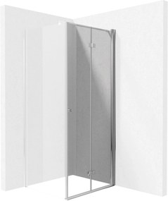 Deante Kerria Plus uși de duș 100 cm pliantă crom luciu/sticlă transparentă KTSX043P