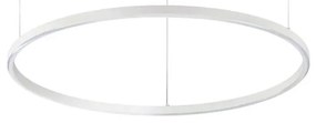 Ideal Lux - Lustră LED suspendată pe cablu ORACLE SLIM, 40 W, 230 V, 3000 K, Ø 70 cm, albă