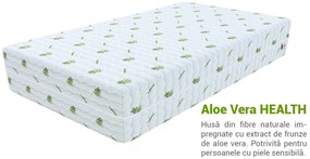 Saltea de cocos Sandra 120x200 Husă: AloeVera (husă suplimentară)