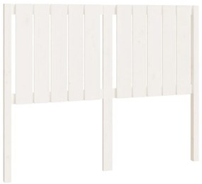 818861 vidaXL Tăblie de pat, alb, 125,5x4x100 cm, lemn masiv de pin