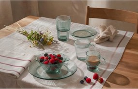 Farfurie verde pentru desert din sticlă ø 21 cm Verde – Orion