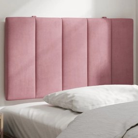 Perna tablie de pat, roz, 80 cm, catifea