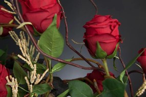 Aranjament floral elegant, design LUX GONDOLA ROSE