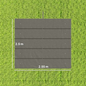 Outsunny Tettuccio di Ricambio per Gazebo 3x3 m con 10 Fori di Drenaggio Grigio | Aosom Romania