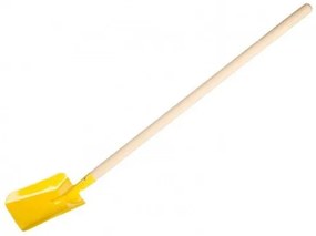Lopată galbenă cu mâner metalic/lemn 80 cm