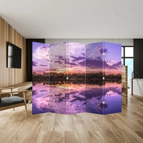 Paravan - Cerul violet (210x170 cm)