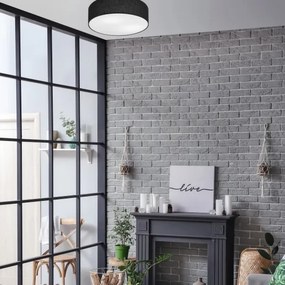 Plafonieră SIRJA 2xE27/60W/230V, Ø 45 cm, negru