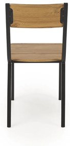 Set masa + 4 scaune Milton natur/negru