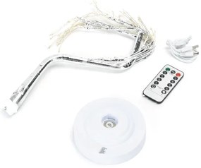 Aigostar - Decorațiune LED de Crăciun 108xLED/3xAA/8 funcții 45cm alb cald