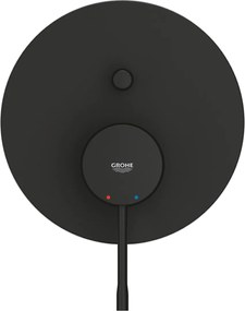 Unitate comanda Grohe Essence 1/2'', incastrat, 2 iesiri, monocomanda, diverter, necesita set incastrat, mat, negru- 24167KF1