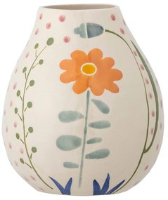 Vază crem din gresie pictată manual (înălțime 17 cm) Taza – Bloomingville