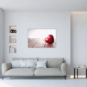 Tablou - Inima din lemn (90x60 cm)