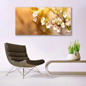 Tablou pe panza canvas Flori Floral alb