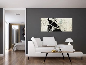 Tablou - Elefant deasupra solului (120x50 cm)