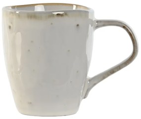 Cana Gentle din ceramica, alb, 380 ml