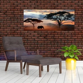 Tablou - Parcul Național Serengeti, Tanzania, Africa (120x50 cm)