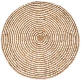 Covor rotund din iută ø 100 cm Natur – Casa Selección