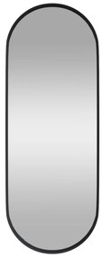 Oglinda de perete, negru, 15x40 cm, ovala 1, Negru, 15 x 40 cm