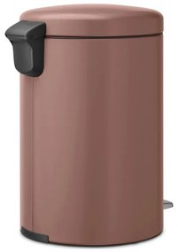 Cos cu pedala Brabantia NewIcon 1008849, 20 L, Inchidere lina, Baza antiderapanta, Finisaj satinat, Maro