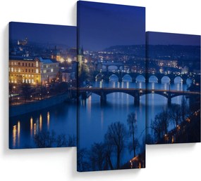 Tablou cu podurile din Praga (90x60 cm)