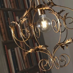 Lustră pe lanț CONTESSA 1xE27/22W/230V bronz ONLI