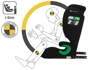 Scaun auto KINDERKRAFT JUNIOR FIX 2 (100-150 cm) Graphite black