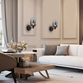 Lampă de perete ALIAS 1xG9/8W/230V negru/gri