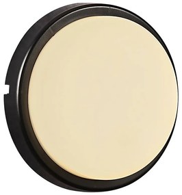 Aplica LED de perete pentru iluminat exterior design modern IP54 Cuba Energy Round negru 2019161003 NL