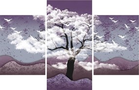 Tablou - Copac în nori (90x60 cm)