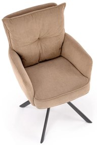 Scaun rotativ K528 velvet cappuccino