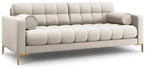 Canapea Bali 4 locuri stofa/picioare gold L217 cm