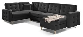 Colțar Asgard 326cm negru