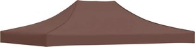 vidaXL Acoperiș pentru cort de petrecere, maro, 4 x 3 m, 270 g/m²
