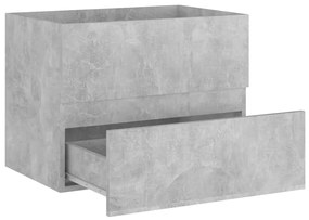 Masca de chiuveta, gri beton, 60 x 38,5 x 45 cm, PAL Gri beton, Dulap pentru chiuveta, 1