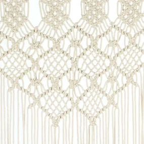 Perdea macrame, 140 x 240 cm, bumbac 1, Crem