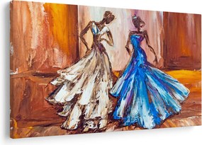 Tablou - Dansatoare, pictură în ulei (90x60 cm)