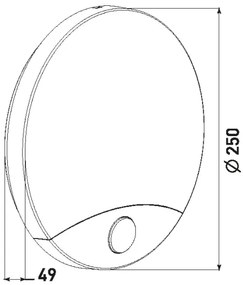Aplică LED de exterior cu senzor HIBIS LED/15W/230V IP44