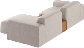 Canapea lemn masiv Tommy, 293 × 69 × 159 cm - Stânga