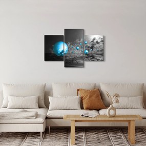 Tabloul bilelor albastru deschis (90x60 cm)