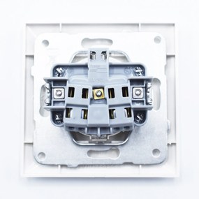 Priza simpla cu impamantare si protectie copil Arkedia Pansonic, ST, alba