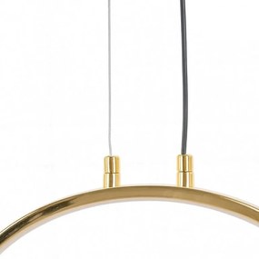 Lustra cu 6 inele LED suspendate Ring XXL auriu