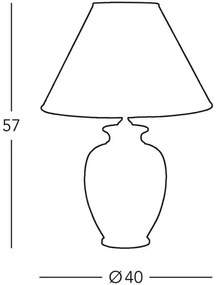 Lampă de masă GIARDINO 1xE27/100W/230V Kolarz 0014.74.3
