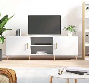 vidaXL Comodă TV, alb, 150x30x50 cm, lemn compozit