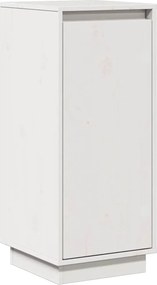 vidaXL Servantă, alb, 31,5x34x75 cm, lemn masiv de pin