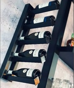 Raft de perete/suport vinuri, Wine Stand Homs,50x35x10 cm,metal
