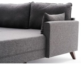 Colțar în L RIGA, antracit, orientare dreaptă