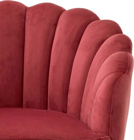 Scaun pivotant design elegant LUX Luzern, Savona faded red