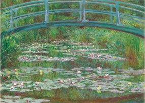 Tablou pe sticlă - Claude Monet, The Japanese Footbridge, reproducere (70x50 cm)