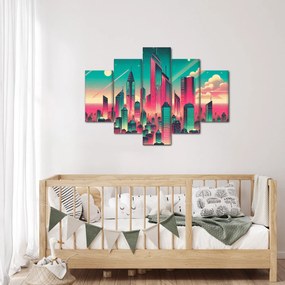 Tablou – Metropolă în stil pop-art (150x105 cm)