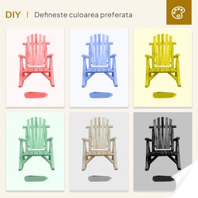 Outsunny Scaun Balansoar de Gradina stil Adirondack din Lemn 96x66x98cm | Aosom Ro